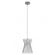 Eglo 99633 Подвесной потолочный светильник (люстра) MASETA, 1x40W, E27, H1100, Ø225, сталь/стекло, черный/затемненный