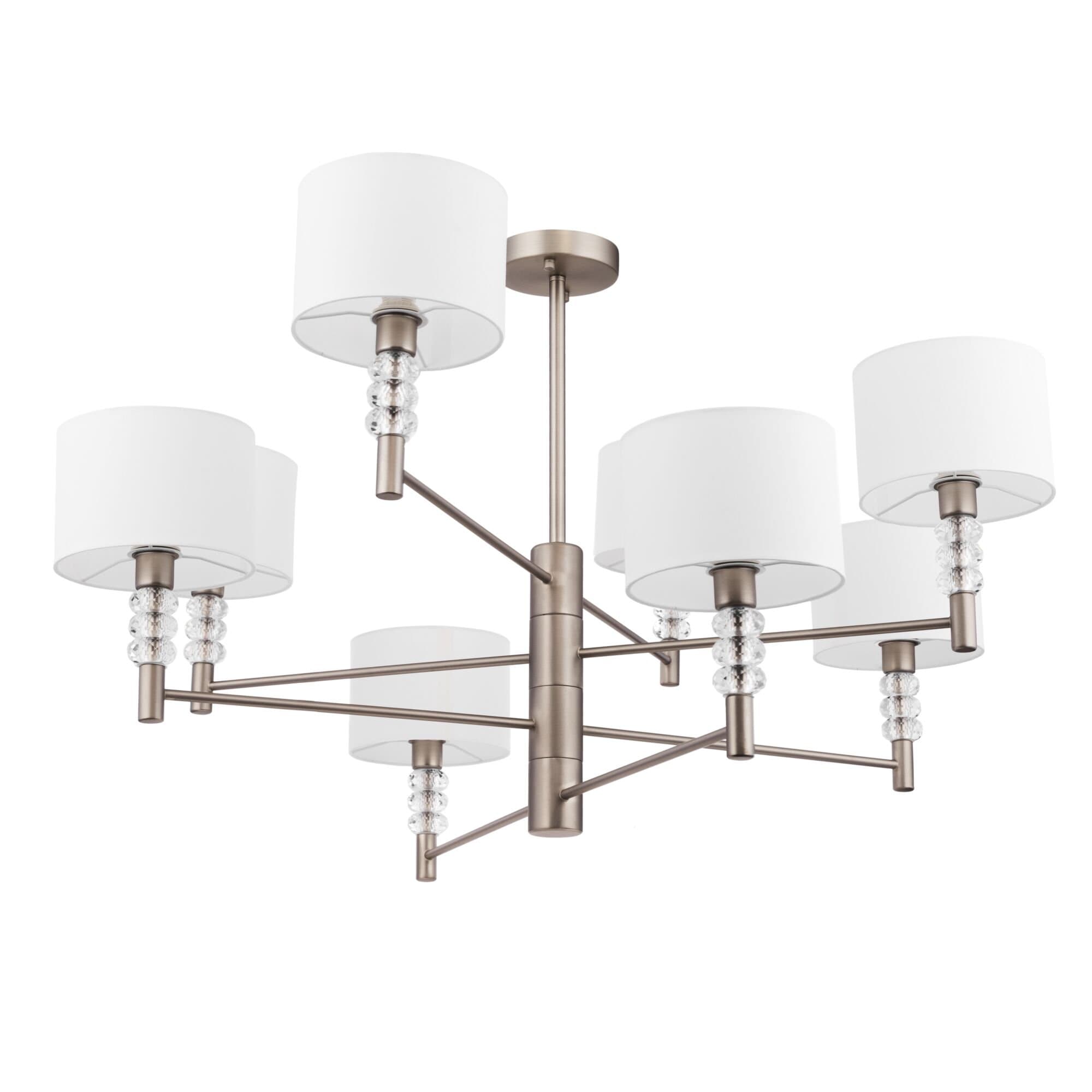 Maytoni Modern Lincoln Никель Люстра 8xE14 40W MOD527PL-08N — миниатюра 7
