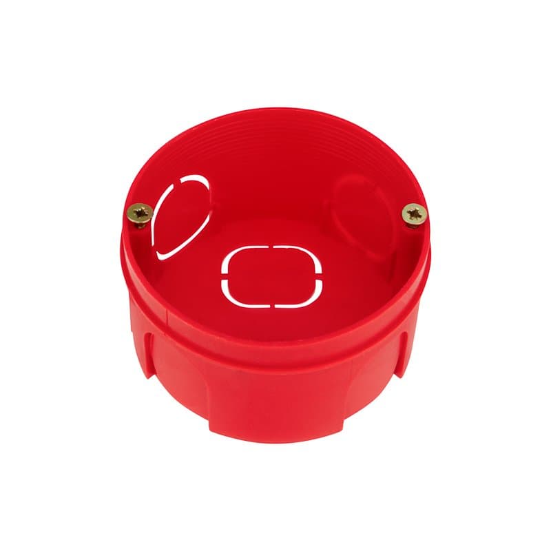 Коробка для скрытого монтажа 68x68x68x48мм пластик красный ip20 Rexant 28-3067
