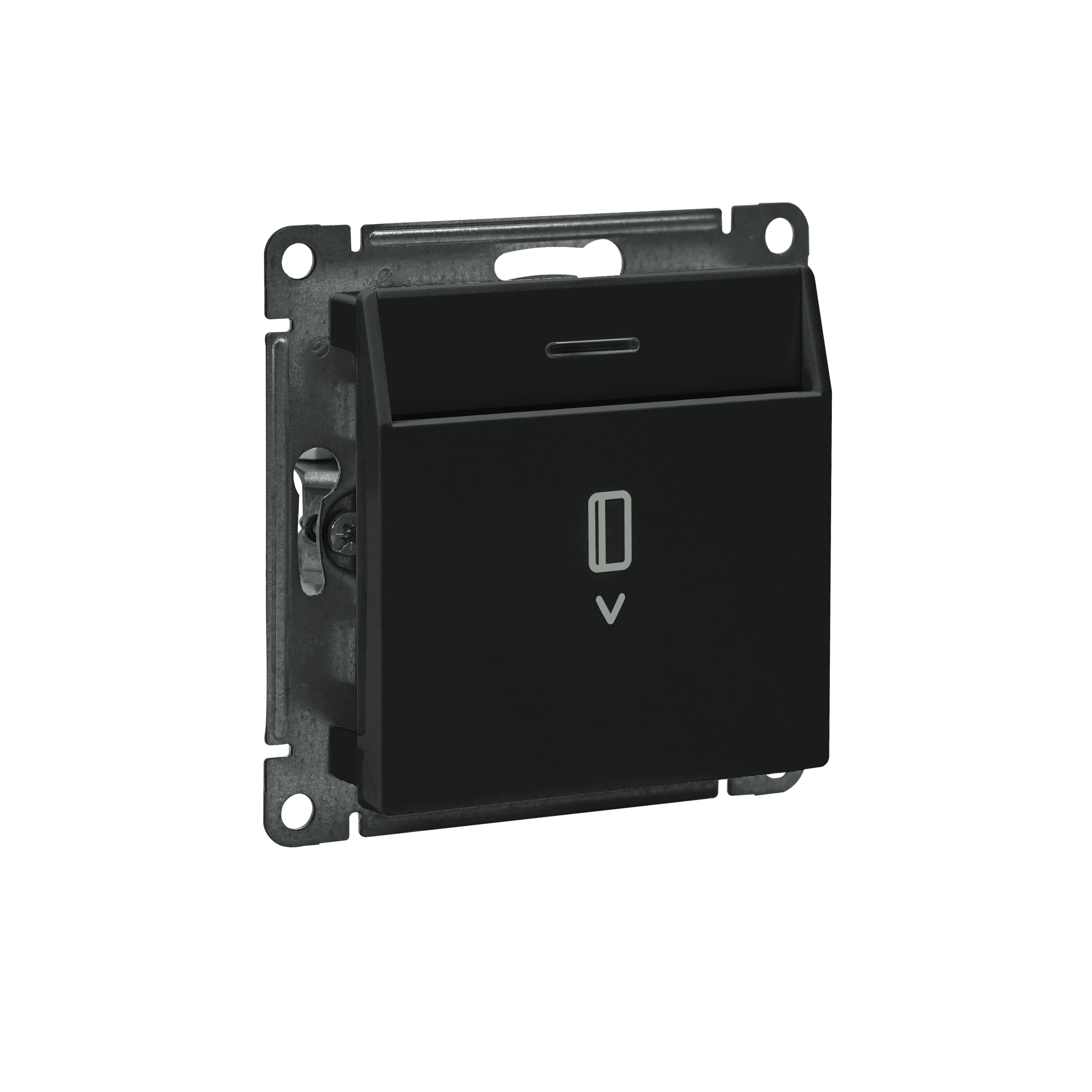 Systeme Electric AtlasDesign Карбон Выключатель карточный с подсветкой, 10А, без задержки отключения, механизм — миниатюра 8