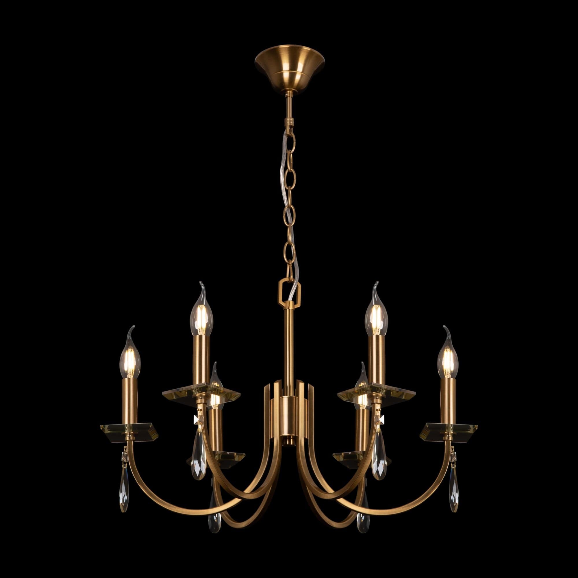 Freya Crystal Золото Люстра FR1006PL-06G — миниатюра 3