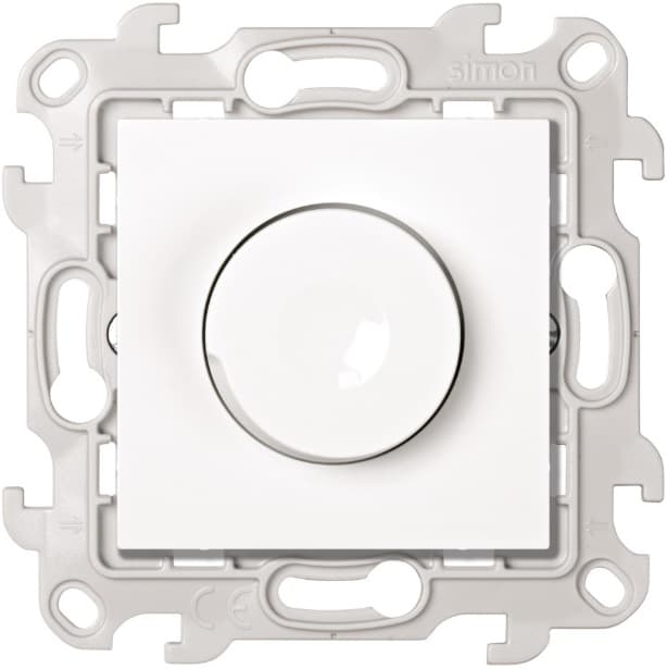 Simon 24 Белый Светорегулятор LED поворотно-нажимной проходной 6-60Вт 230В~ 2412313-030