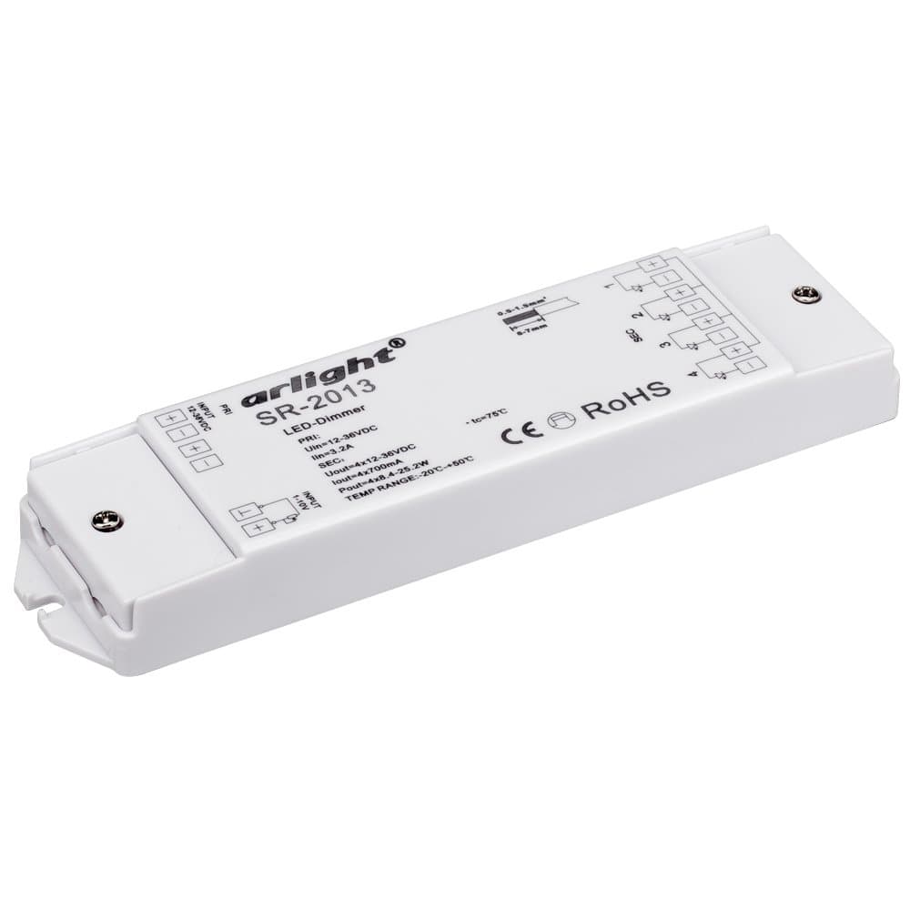 Arlight Диммер SR-2013 (12-36V, 4x700mA, 1-10V) (IP20 Пластик, 3 года) 014713