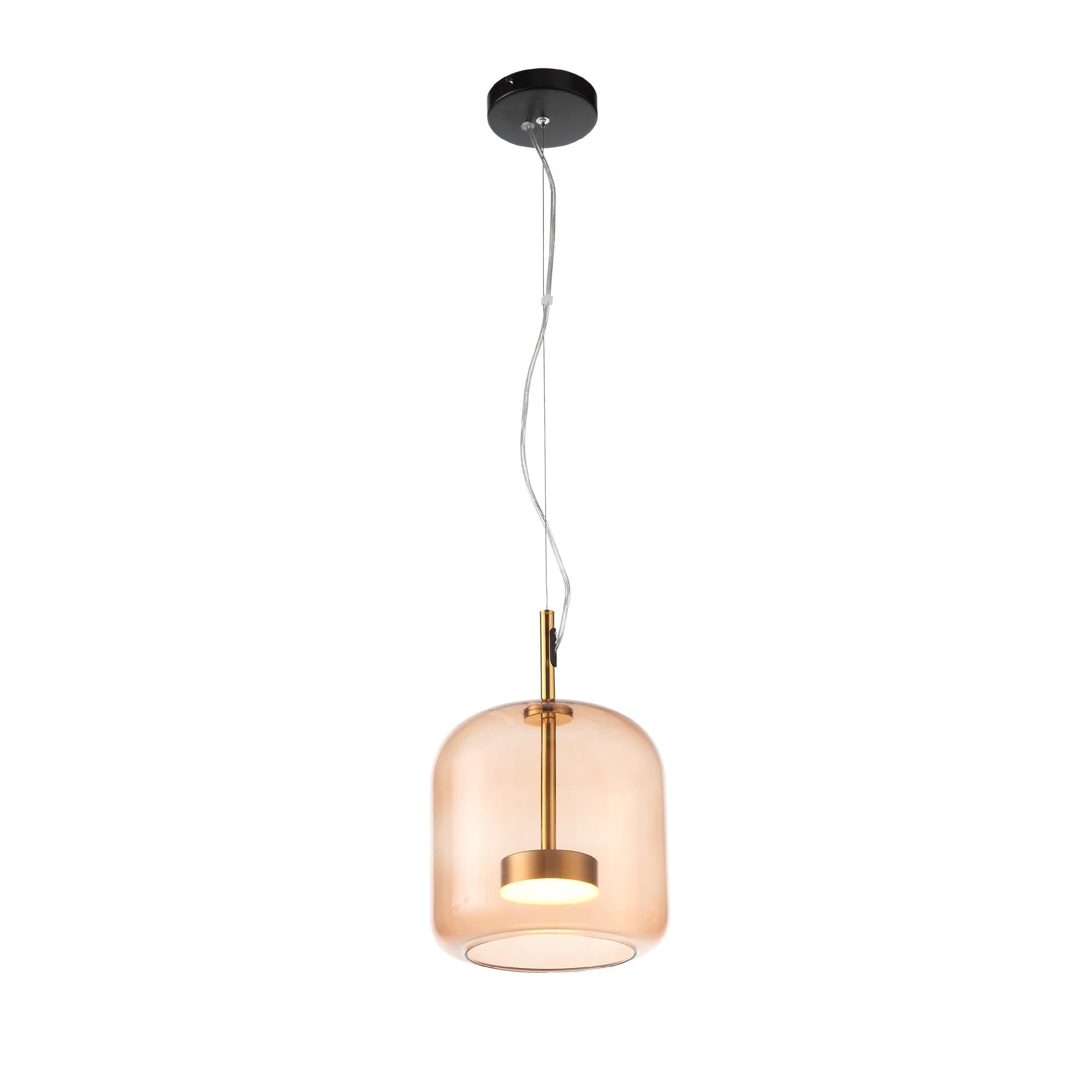 ST Luce SL1053.273.01 Светильник подвесной Золото/Коричневый LED 1*6W
