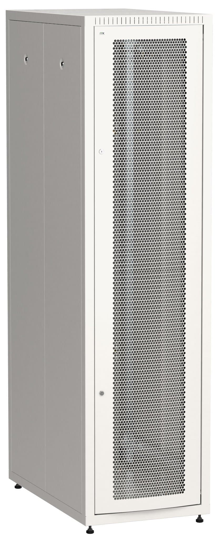IEK LINEA E ITK Шкаф LINEA E 42U 600х1000мм двери 2шт перфорированные и металлические серый LE35-42U61-PM
