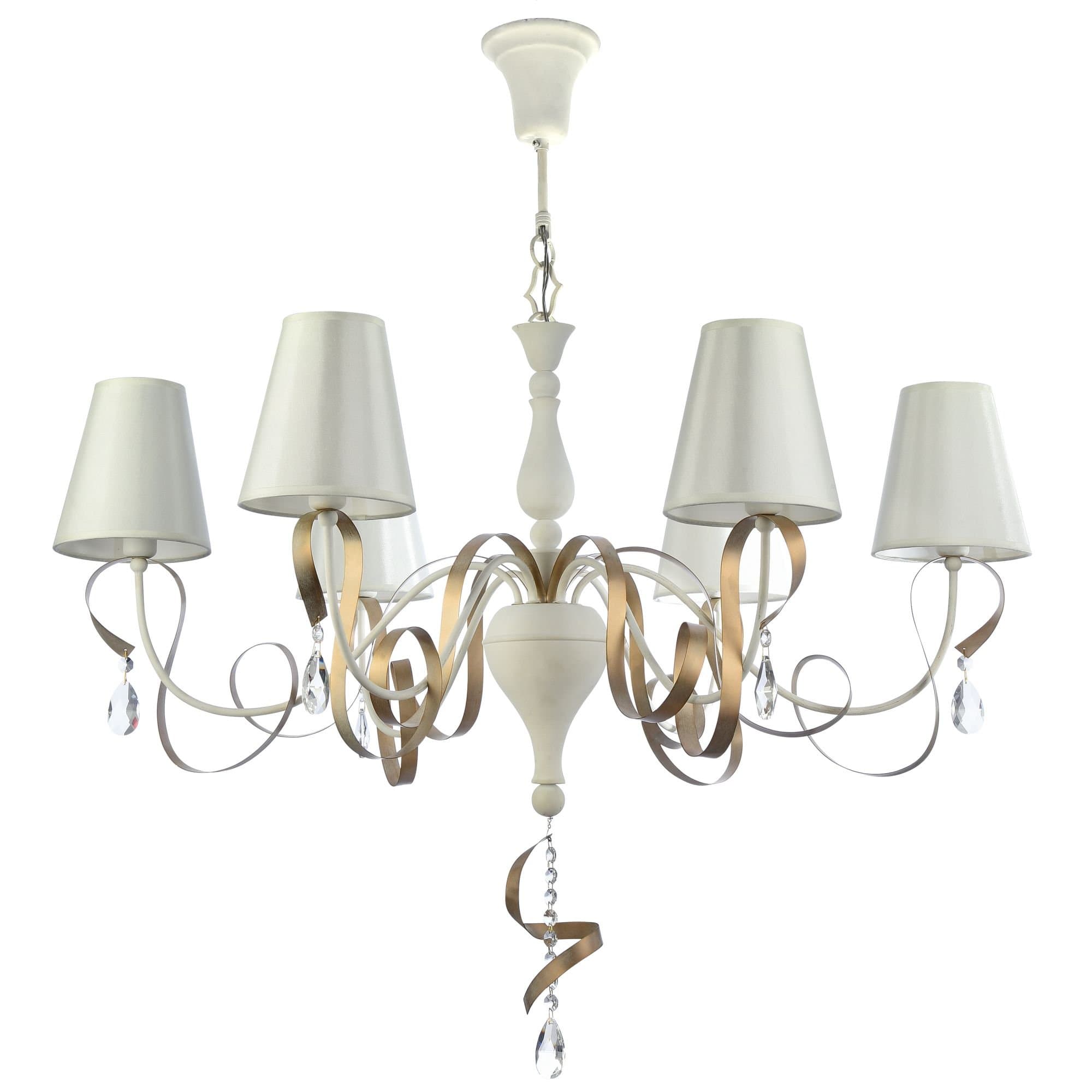 Maytoni Elegant Intreccio Белый с Золотом Люстра 6xE14 40W ARM010-06-W — миниатюра 2