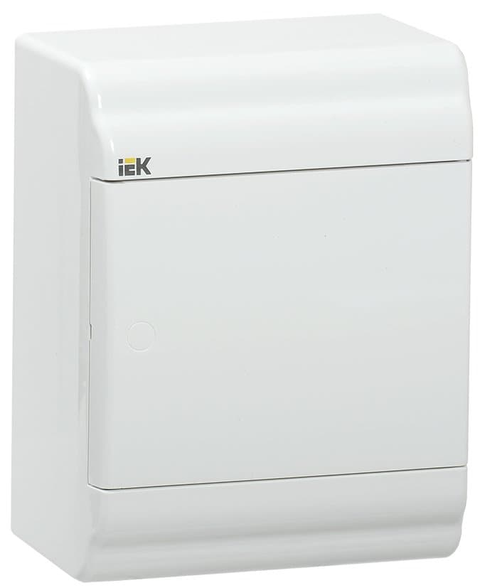 IEK PRIME Корпус пластиковый навесной ЩРН-П-4 белый/белая дверь IP41