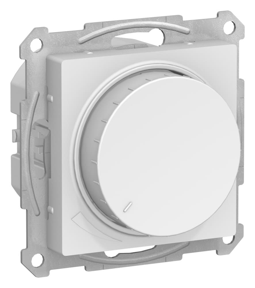 Systeme Electric AtlasDesign Лотос Светорегулятор (диммер) повор-нажим, LED, RC, 400Вт, механизм