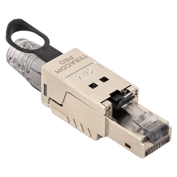 EKF TeraLINK PRO Коннектор TeraLINK PRO полевой заделки RJ-45 (8P8C) экранированный STP для кабеля Cat.6A — миниатюра 1