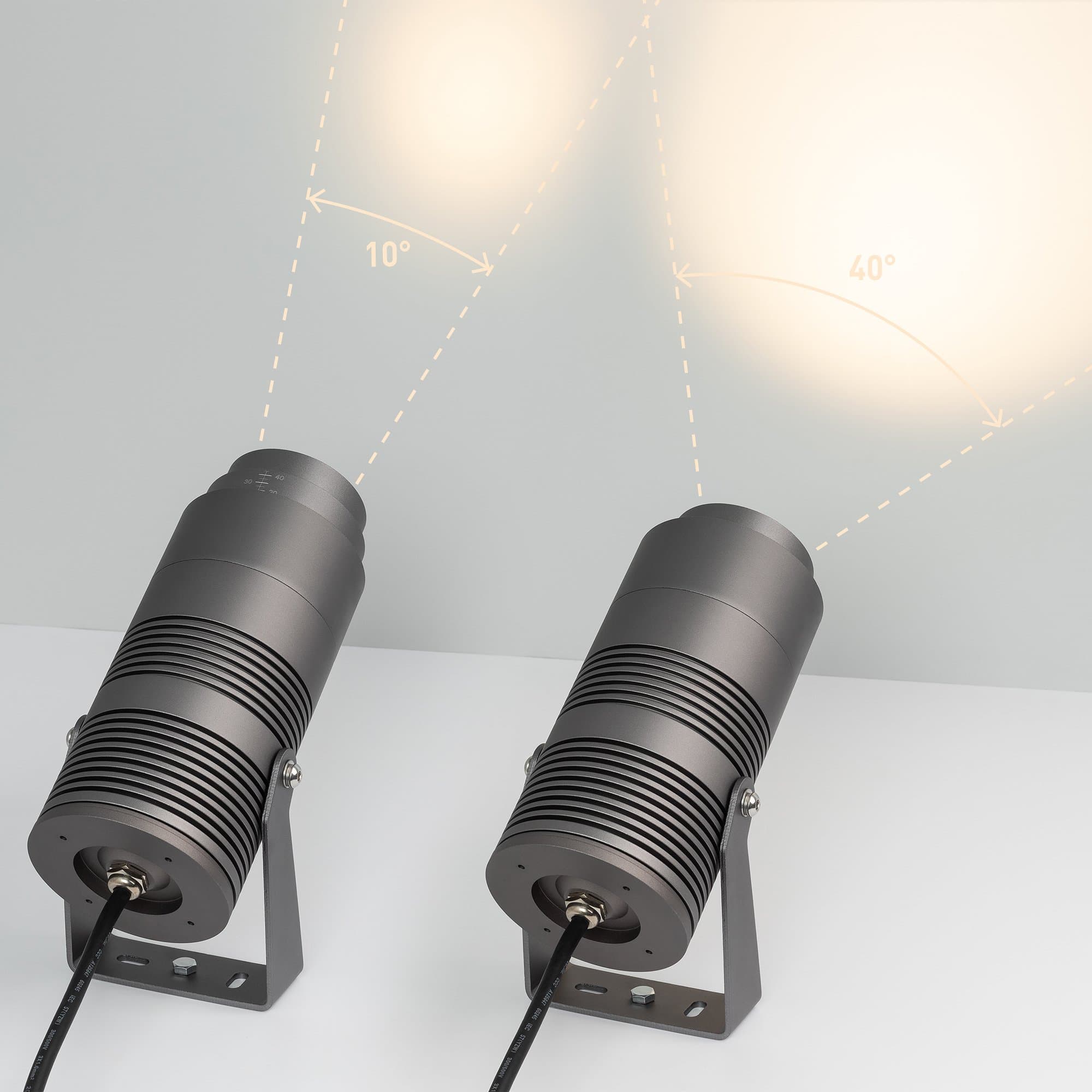 Arlight Светильник ALT-RAY-ZOOM-R89-25W Warm3000 (DG, 10-40 deg, 230V) (IP67 Металл, 3 года) 028078 — миниатюра 2