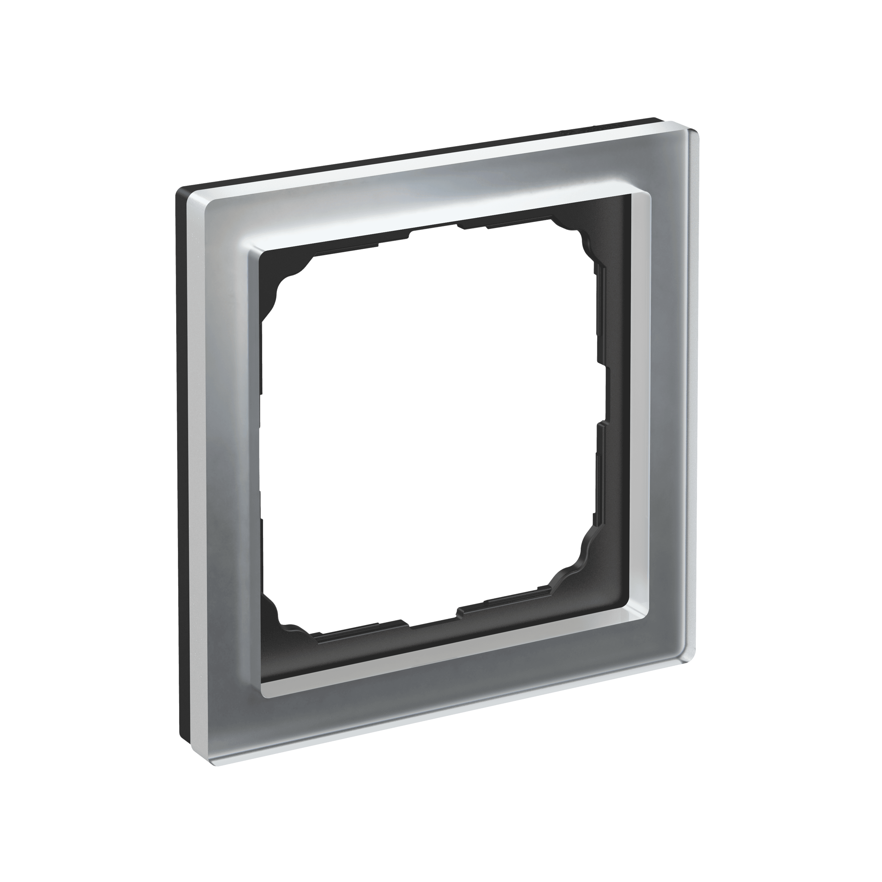 Systeme Electric ArtGallery Pure Органическое стекло Алюминий Рамка 1-ая — миниатюра 6