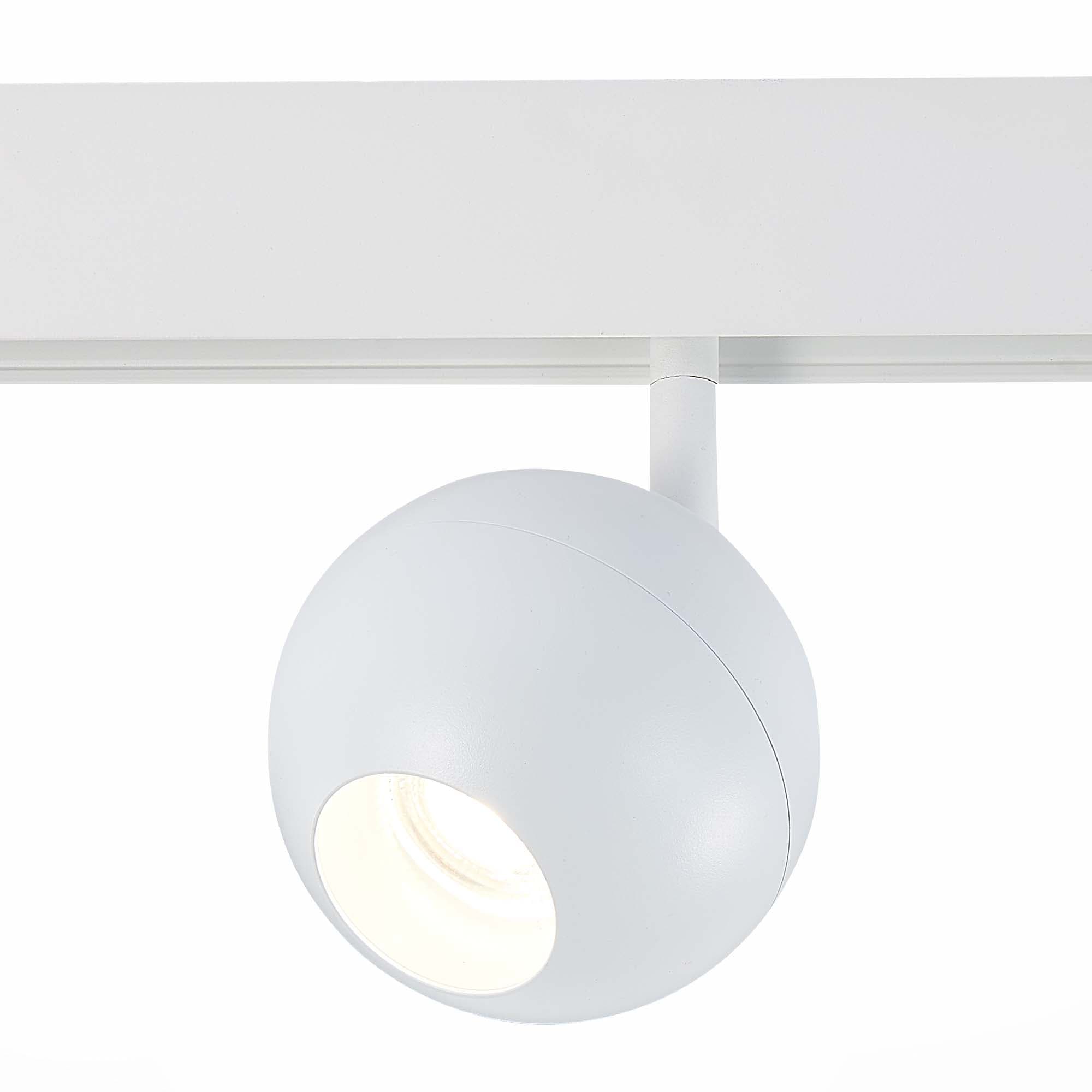 ST Luce ST354.546.12 Магнитный трековый светильник белый LED 1*12W 4000K 680Lm Ra>80 36° IP20 L120xW100xH195 48V