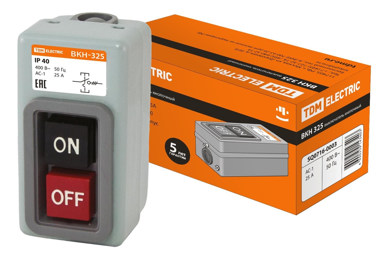 TDM ВКН-325 3Р 25А 230/400В IP40 SQ0716-0003