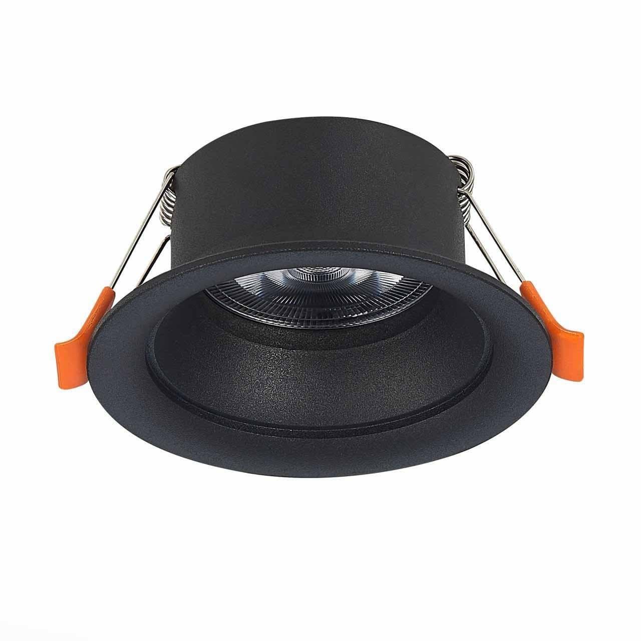 ST LUCE ST200.408.01 Светильник встаиваемый матовый черный GU10 1*50W D89xH40 220V без ламп — миниатюра 1