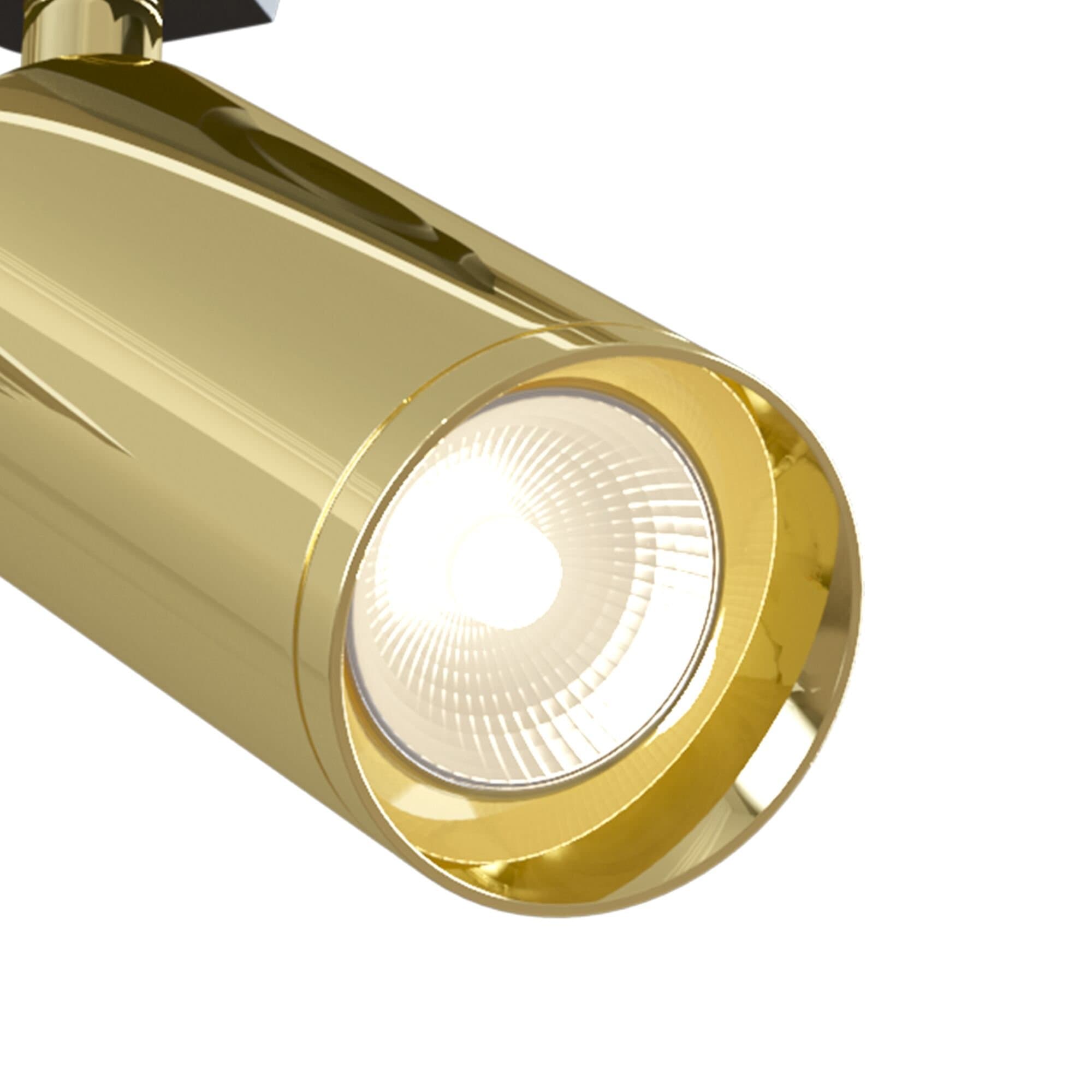 Maytoni Single phase track system Трековый светильник золотой TR004-1-GU10-G — миниатюра 5