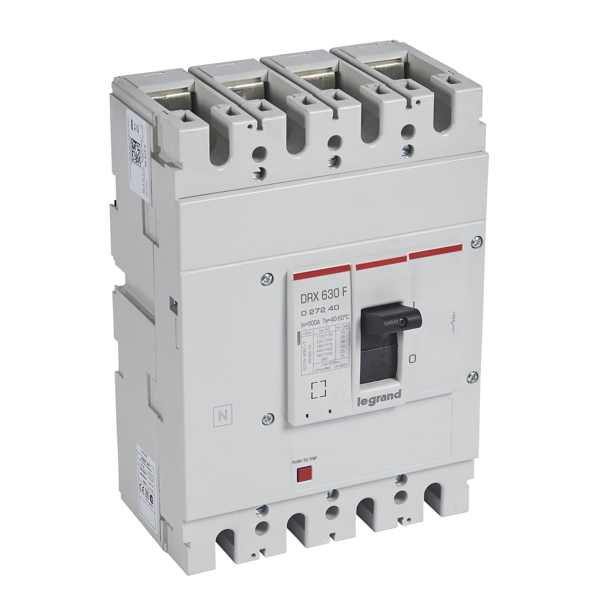 Legrand DRX630 термомагнитный 500A 4П 36кА 027240 — миниатюра 1