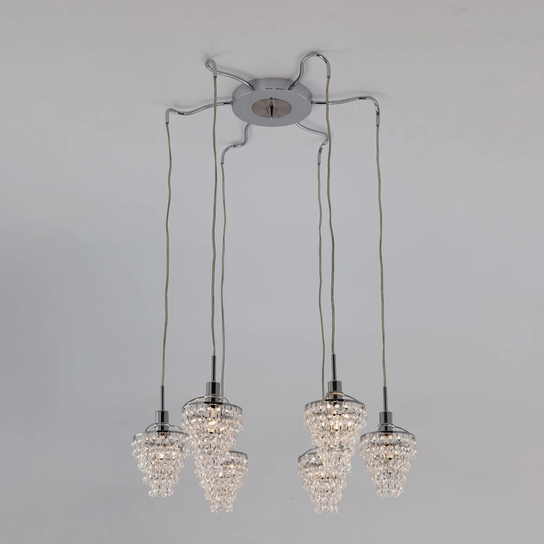 Citilux CL322161 Контур Хром+Прозр Светильник Люстра — миниатюра 5