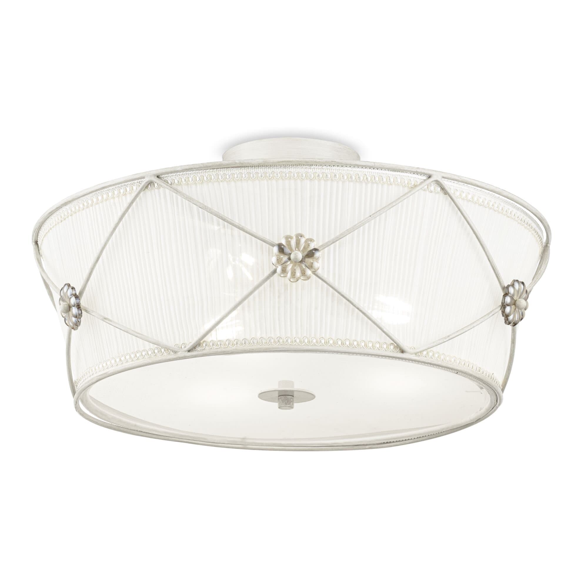 Maytoni Elegant Lea Жемчужный белый Потолочный светильник 3xE27 40W ARM369-03-G — миниатюра 3