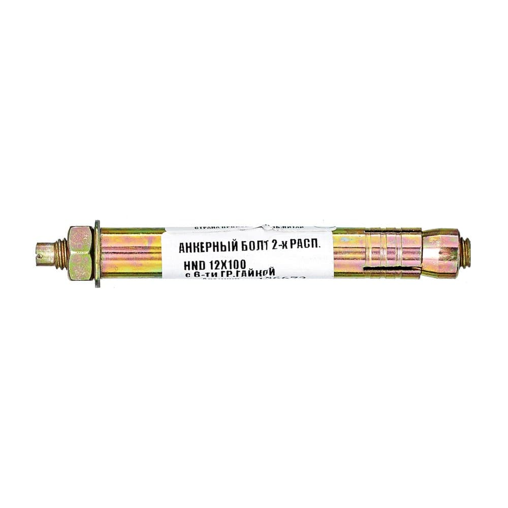 Tech-Krep Анкерный болт 2-х расп.HND12*100 с 6-ти гр.гайк- накл. Tech- Krep 136672