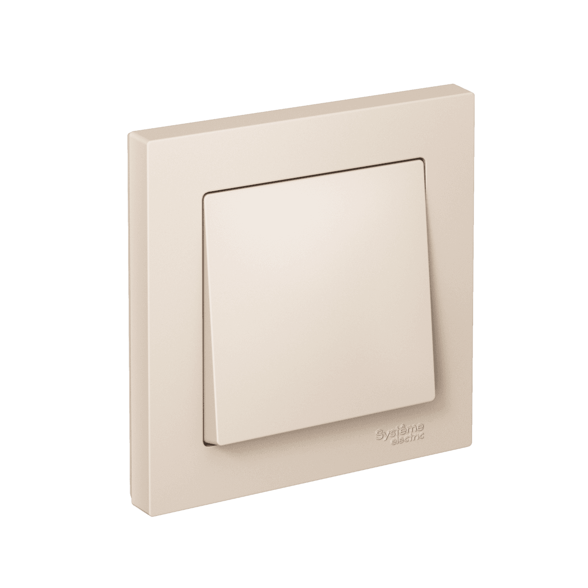 Systeme Electric AtlasDesign Бежевый Выключатель 1-клавишный, сх.1, 10АХ, в сборе, быстрозажим. клем.