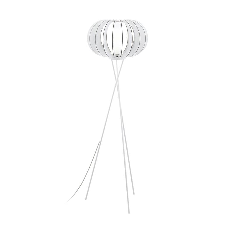 Eglo Торшер с ножн. выкл. STELLATO 2, 1х60W(E27), L285, H250, сталь, белый/дерево, стекло, белый 95612