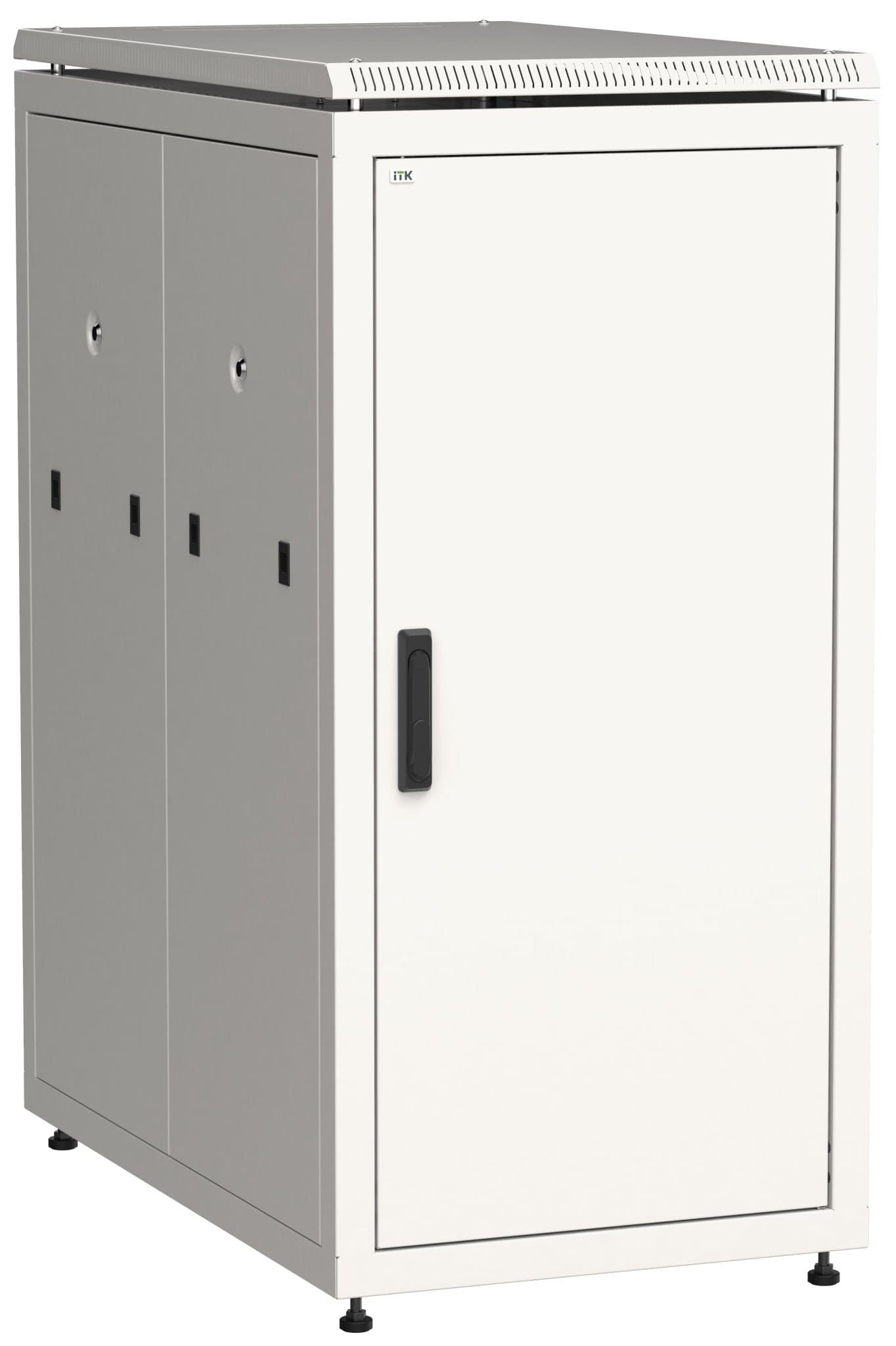 IEK LINEA N ITK Шкаф сетевой 19" LINEA N 28U 600х1000 мм металлическая передняя дверь, серый LN35-28U61-M