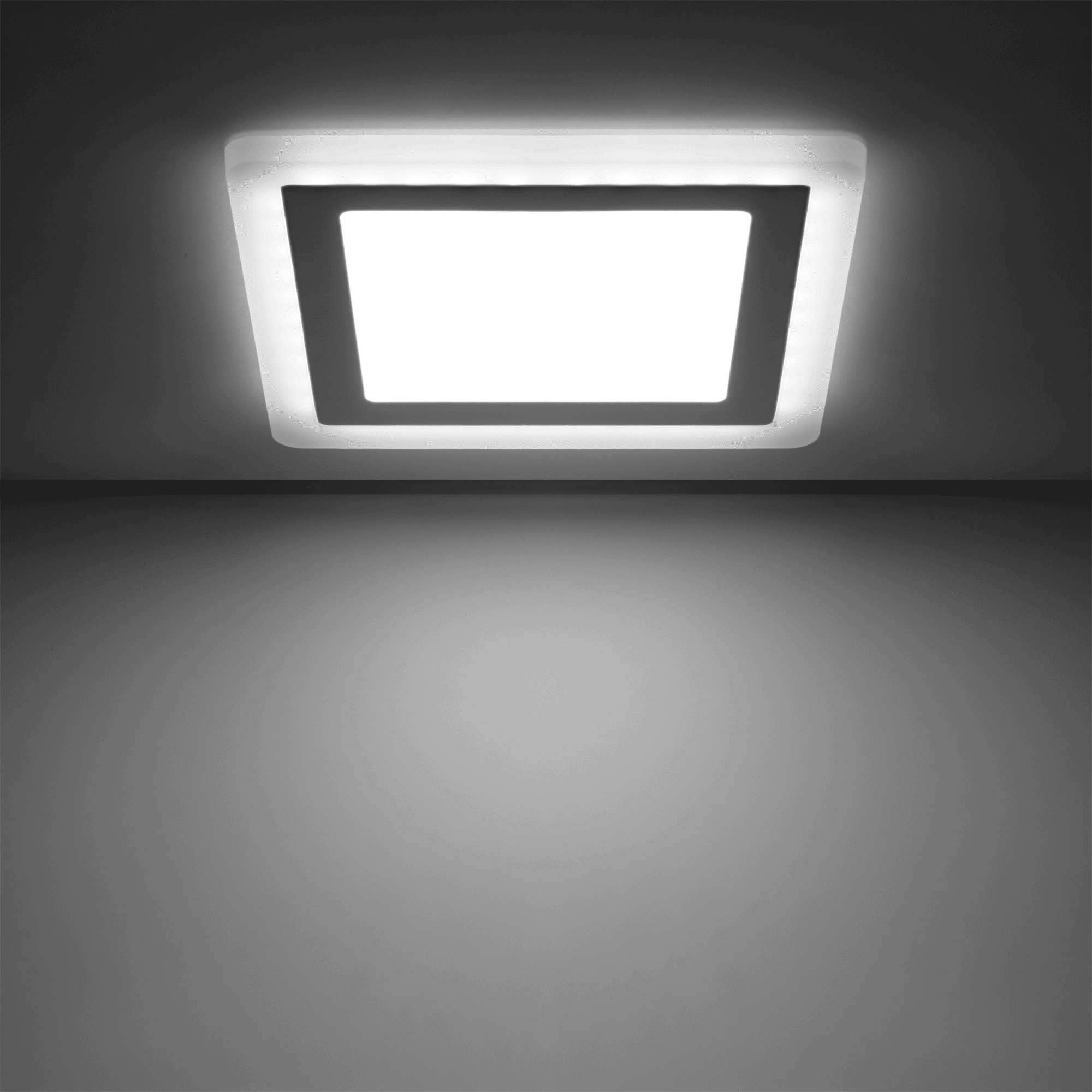 Gauss Светильник Backlight кв 12+3W 960lm 4000K 180-265V IP20 монт Ø170 190*190*31мм 3 реж LED BL125 — миниатюра 6