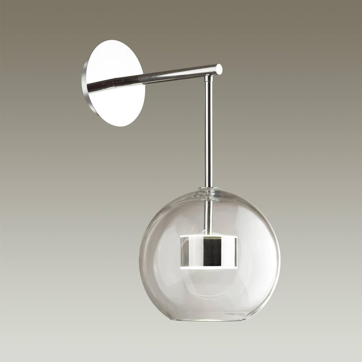 Odeon Light 4802/12WL L-VISION ODL21 11 хром/прозрачный Бра с выключателем LED 12W 4000K BUBBLES BUBBLES — миниатюра 2