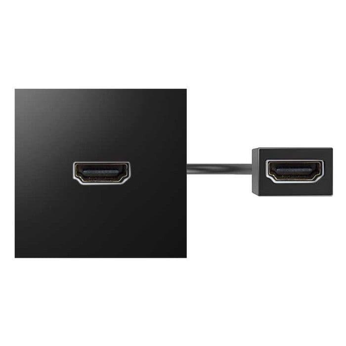 Simon 400 Черный Модуль с адаптером, проходной HDMI мама/мама 40001194-038