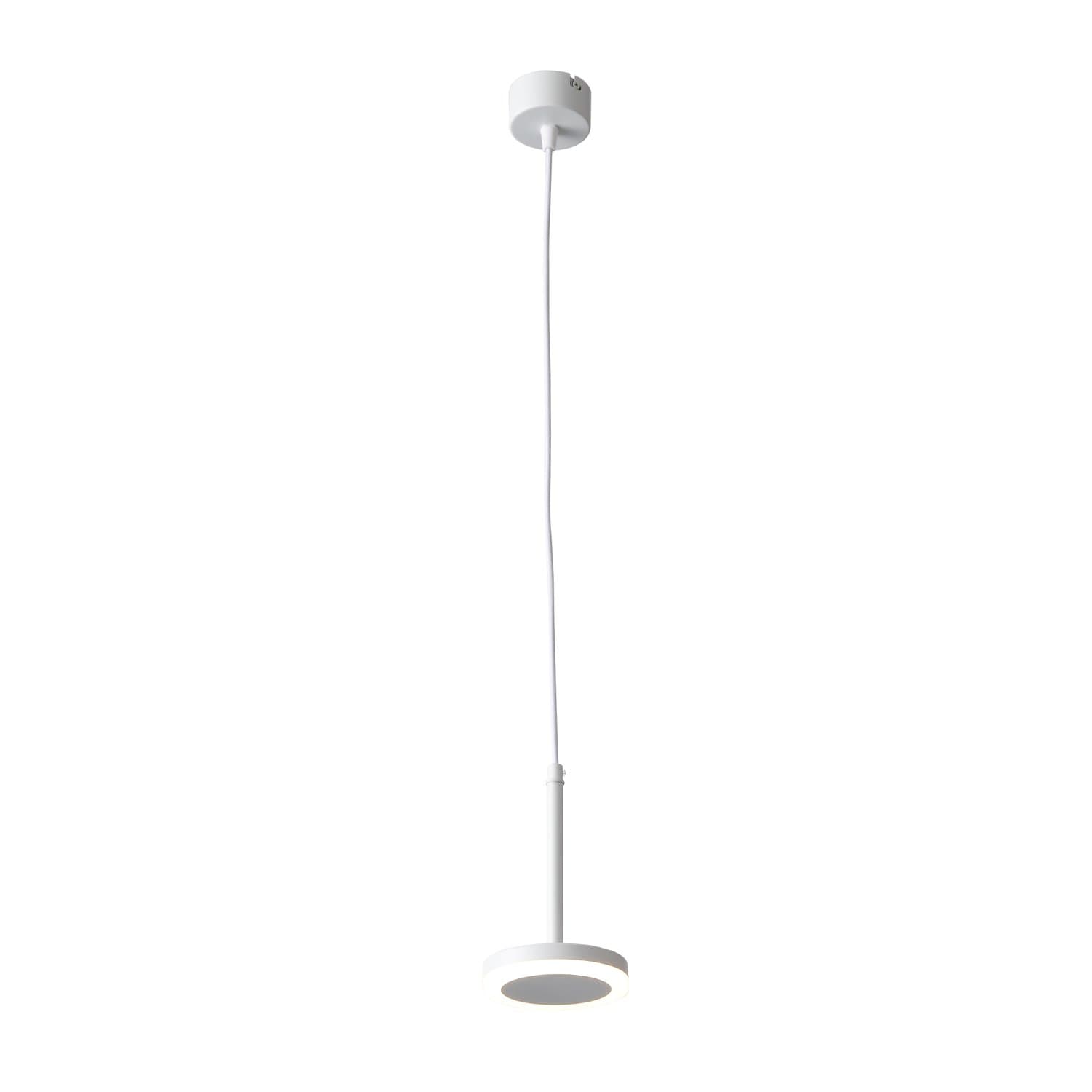 ST Luce ST104.503.06 Светильник подвесной Белый LED 1*6W 3000K 468Lm Ra>80 120° IP20 D112xH184 170-240V