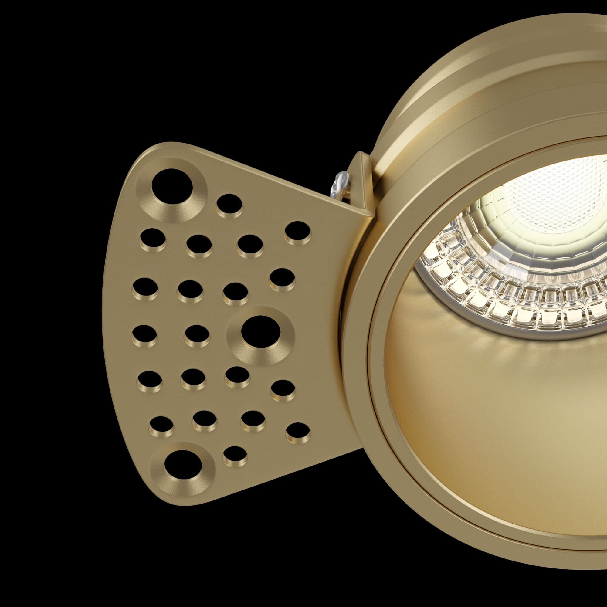 Maytoni Downlight Reif Матовое Золото Встраиваемый светильник DL048-01MG — миниатюра 4