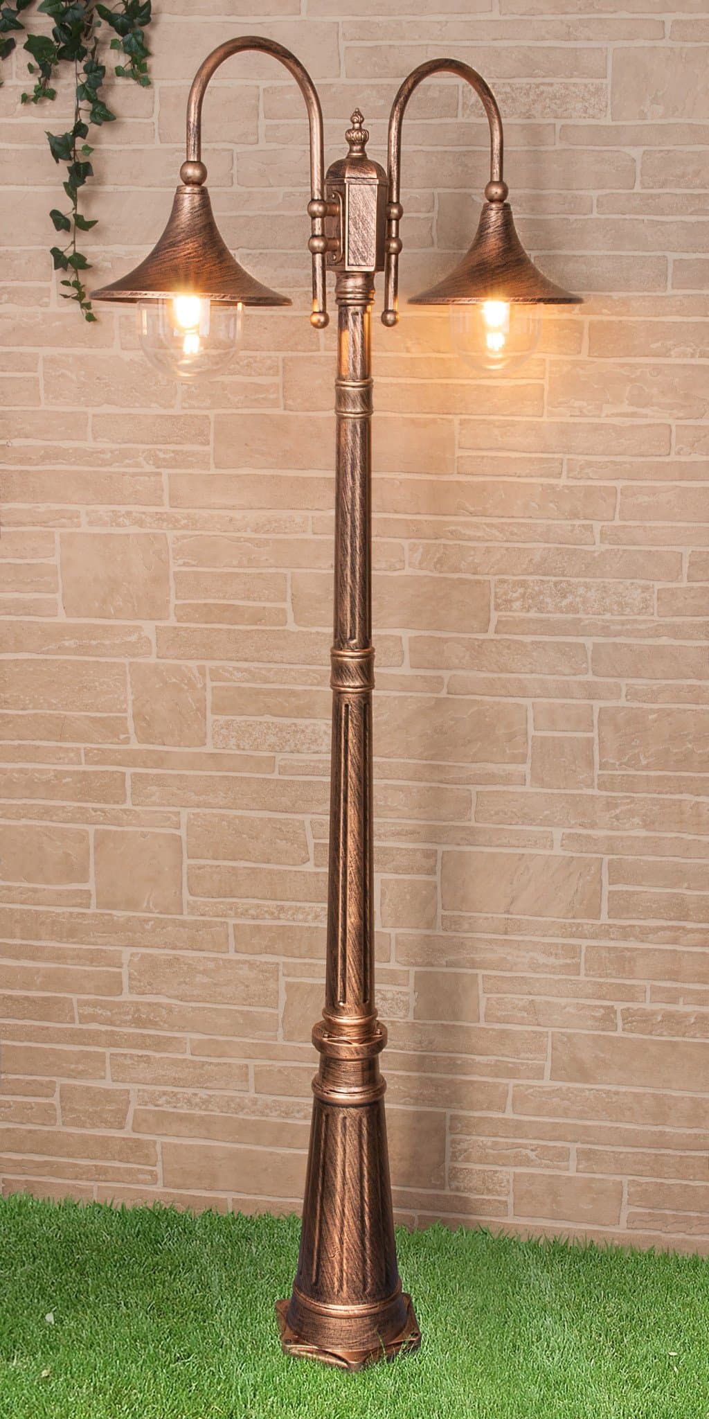 Elektrostandard Saga F/2 черное золото (GL 1020F/2) Уличный светильник a039867