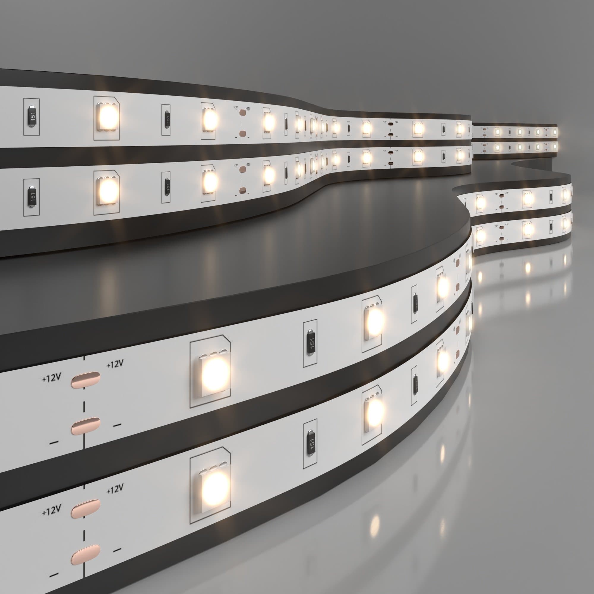 Elektrostandard 5050 12V 30Led 7,2W IP20 / Лента светодиодная 30Led 7,2W IP20 3300K теплый белый a050581