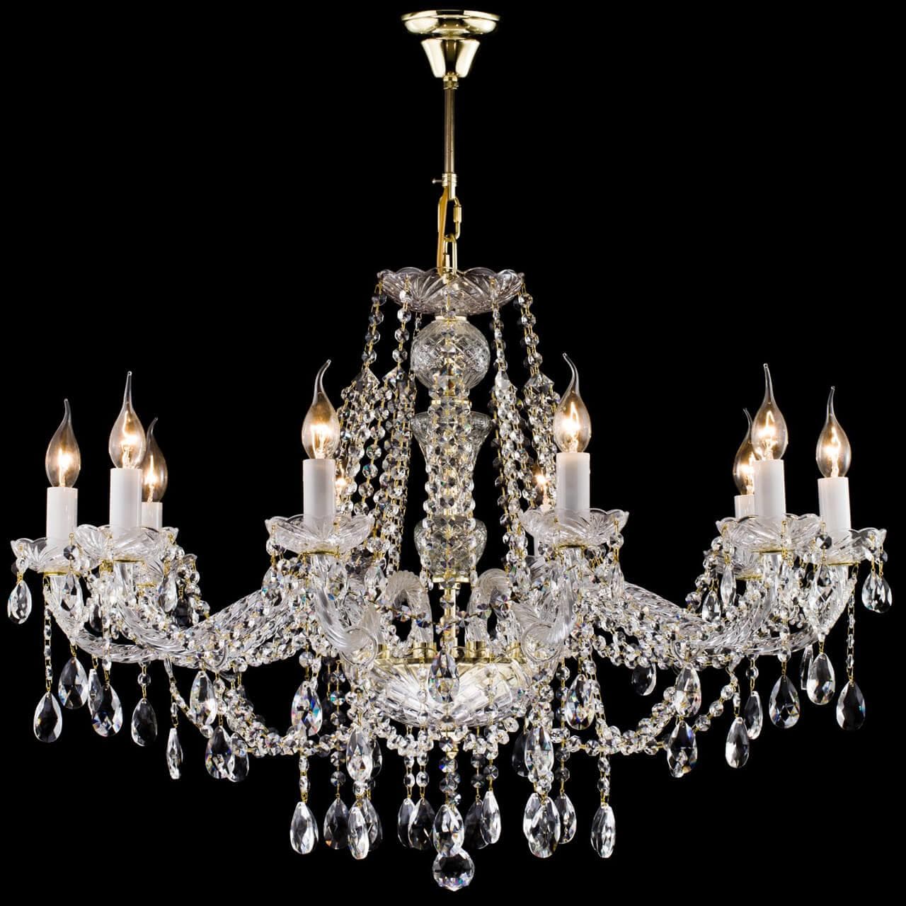 Maytoni Royal Classic Beatrix Золото Люстра 10xE14 60W DIA019-10-G — миниатюра 9