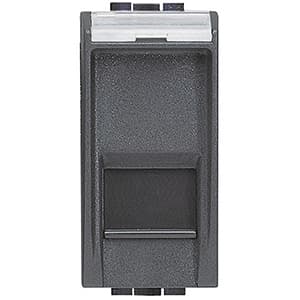 BT LL Антрацит Розетка компьютер RJ45 6 кат. UTP 1 мод Безынструментальный L4279C6