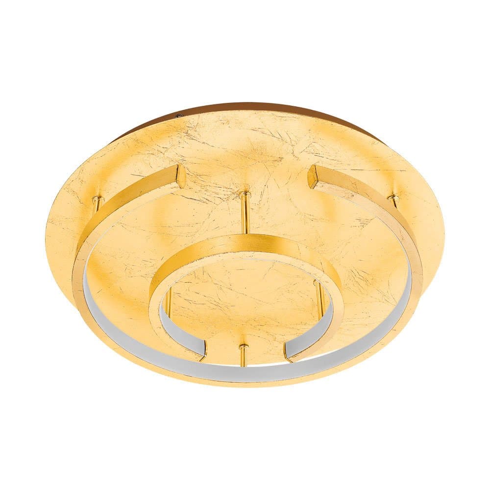 Eglo 98487 Светодиодный потолочный светильник POZONDON, 18W(LED), 2000lm, 380, H195, сталь, алюминий, золотой