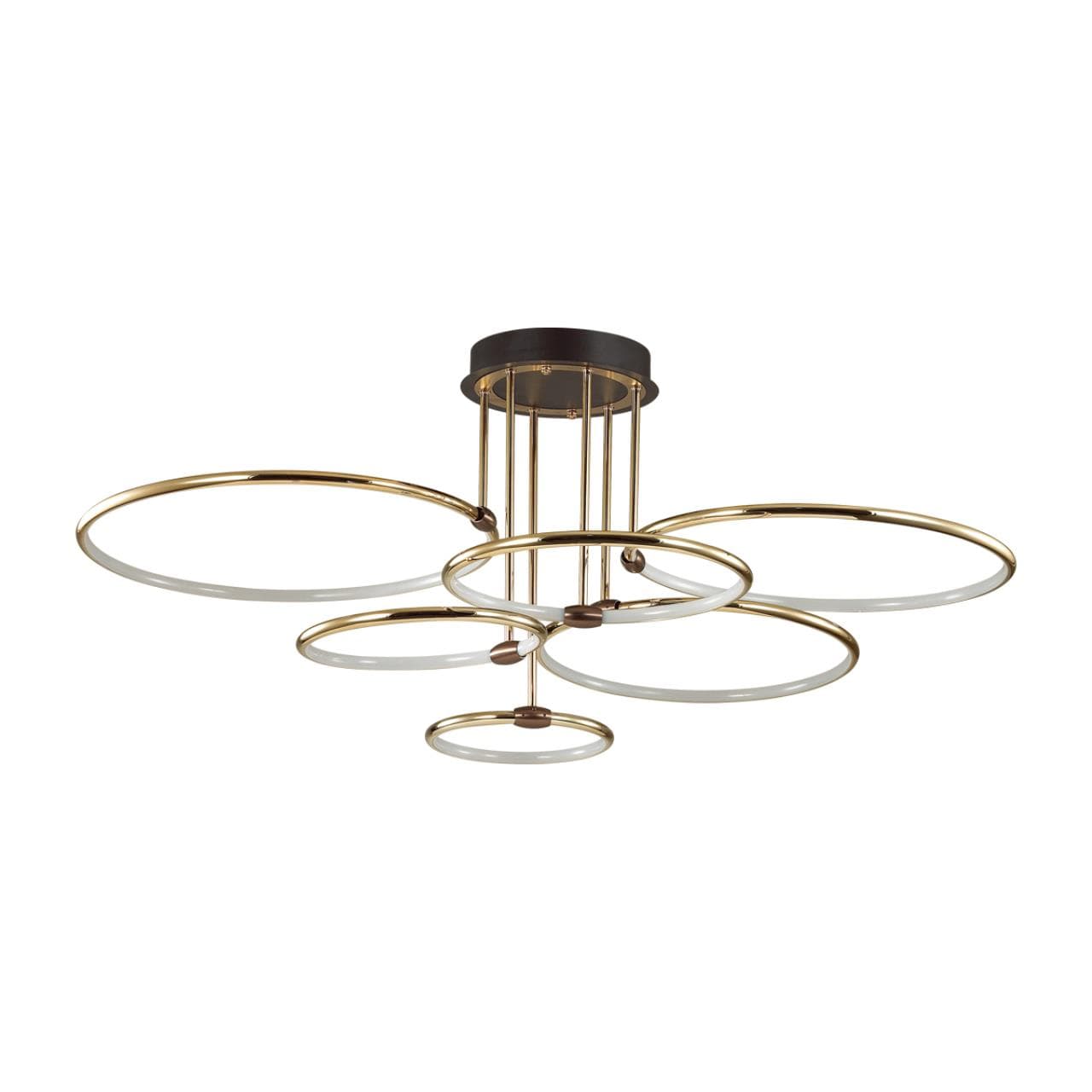 Lumion 5283/99CL LEDIO LN23 золотой, коричневый Люстра потолочная LED 156W 3000-6000K с пультом ДУ 9899Лм 220V URSULA