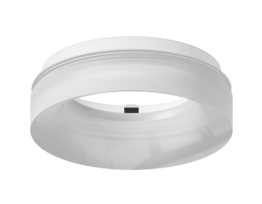 Ambrella Насадка передняя для корпуса светильника с диаметром отверстия D70mm N7165 FR белый матовый D70*H28mm Out15mm MR16 — миниатюра 1