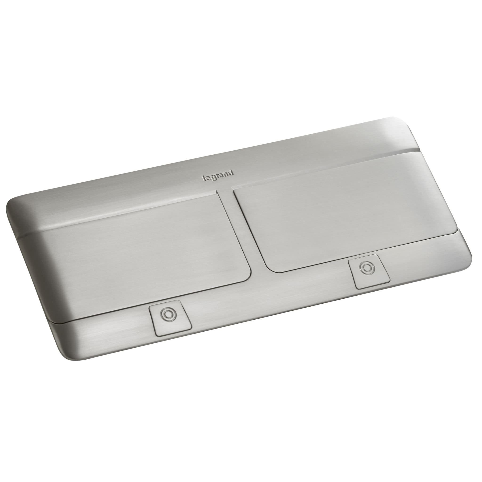 Legrand Mosaic Черный Блок выдвижной неукомплектованный 2х4 модуля с комплектом для монтажа 654005 — миниатюра 2