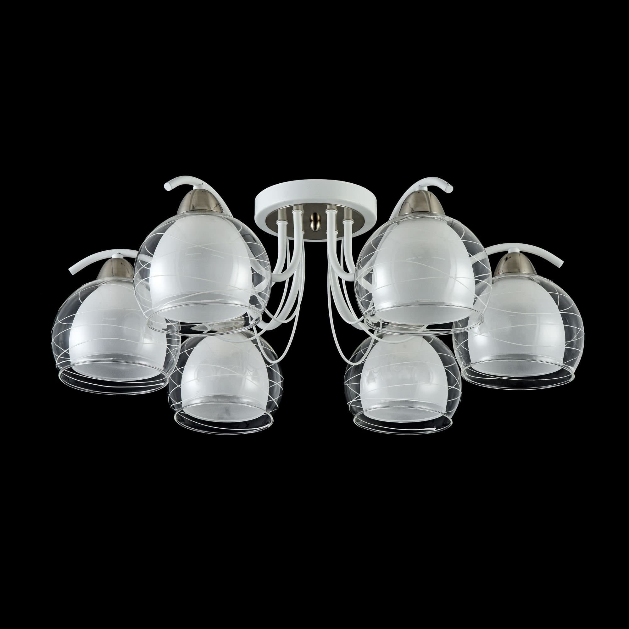 Freya Modern Nikki Белый Потолочный светильник E14 60W FR5052-CL-06-W — миниатюра 4