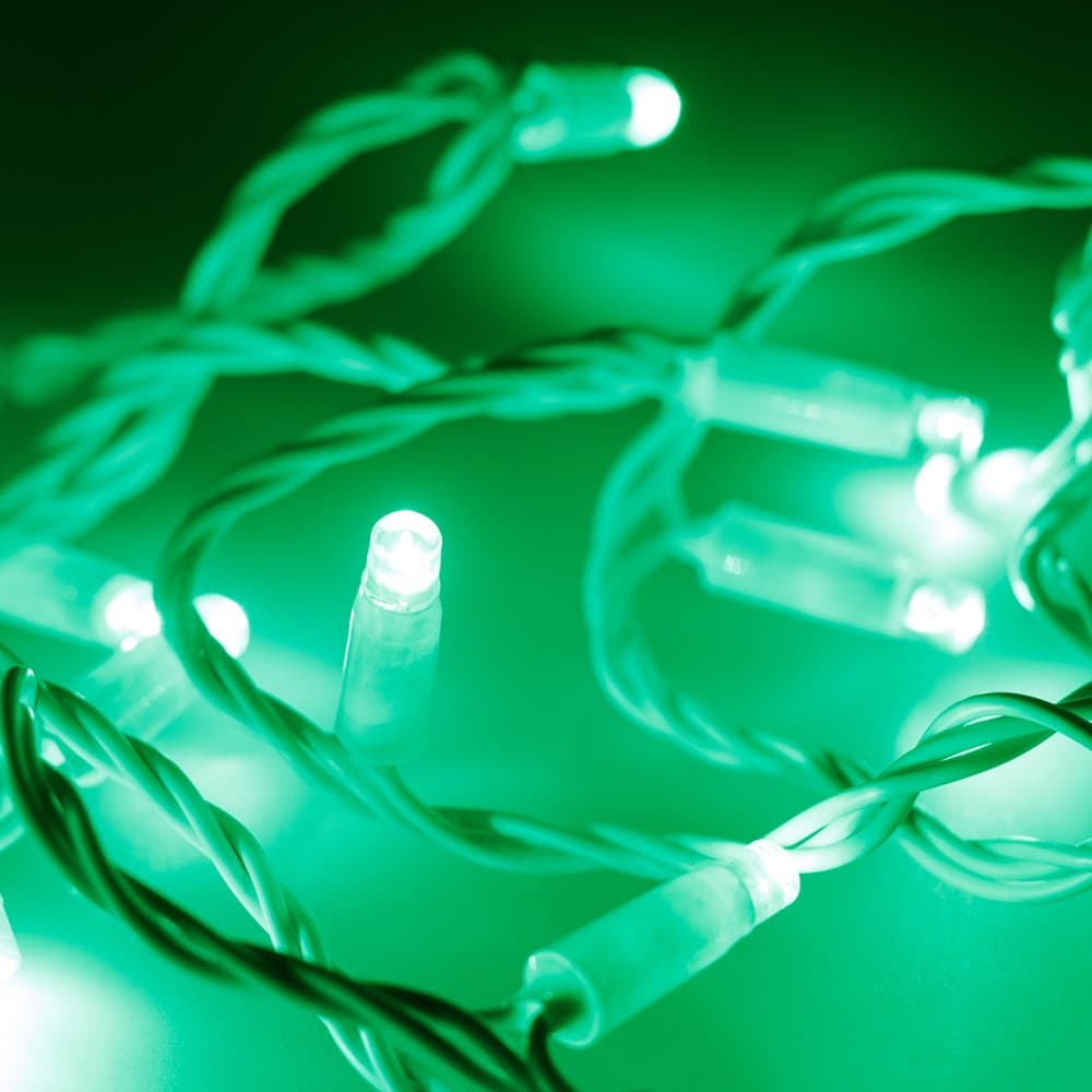 Arlight Светодиодная гирлянда ARD-STRING-CLASSIC-10000-WHITE-100LED-STD GREEN (230V, 7W) (Ardecoled, IP65) 025815 — миниатюра 3