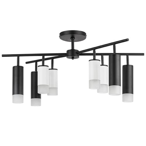 Lightstar LR7283648741 Люстра RULLO 8х50W GU10 ЧЕРНЫЙ/БЕЛЫЙ (571728+214436-4+214487-4+202431-8), шт