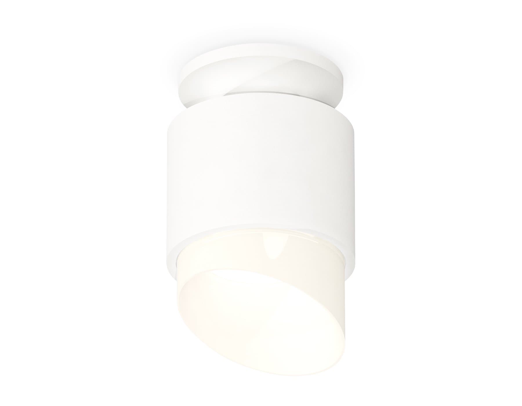 Ambrella Комплект накладного светильника с акрилом XS7510046 SWH/FR белый песок/белый матовый MR16 GU5.3 (N7925, C7510, N7175) — миниатюра 1