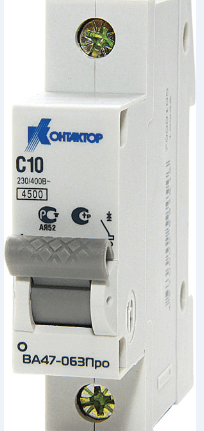 Контактор (Legrand) ВА47-063Про, 1P, 10A, Icu-4,5kA, х-ка С — миниатюра 2