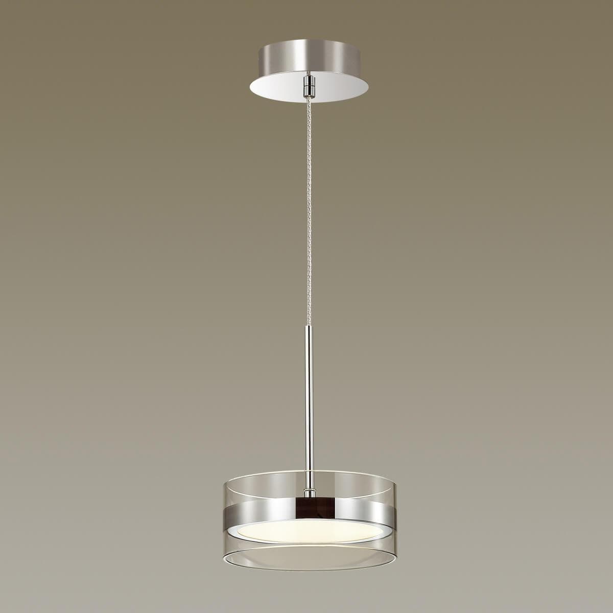 Odeon Light 4728/14L ODL20 11 хром/прозрачный Подвес LED 4000K 14W 220V AKELA — миниатюра 4