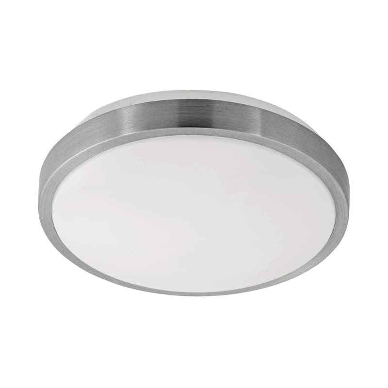 Eglo Светильник LED настенно-потолочный COMPETA 1, 22W(LED), Ø245, сталь, белый/пластик, белый, никель мат. 96032
