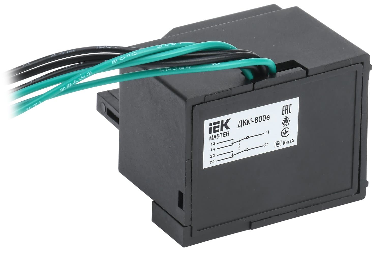 IEK KARAT MASTER Контакт дополнительный ДКм-800е (ДКм-40) с электронным расцепителем
