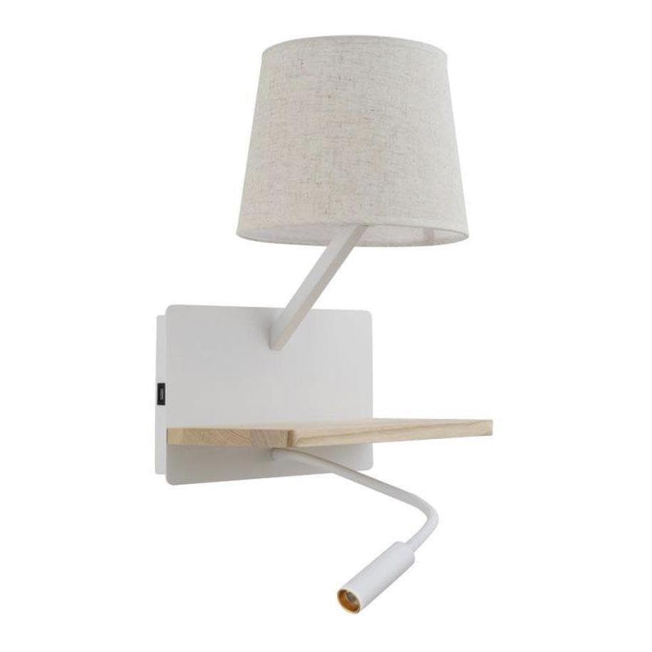 Favourite Бра D190*W285*H420/ 1*E27*40W, excluded + 1*LED*2W, 105LM, 3000K, included, SWITCHER, USB 2895-1W