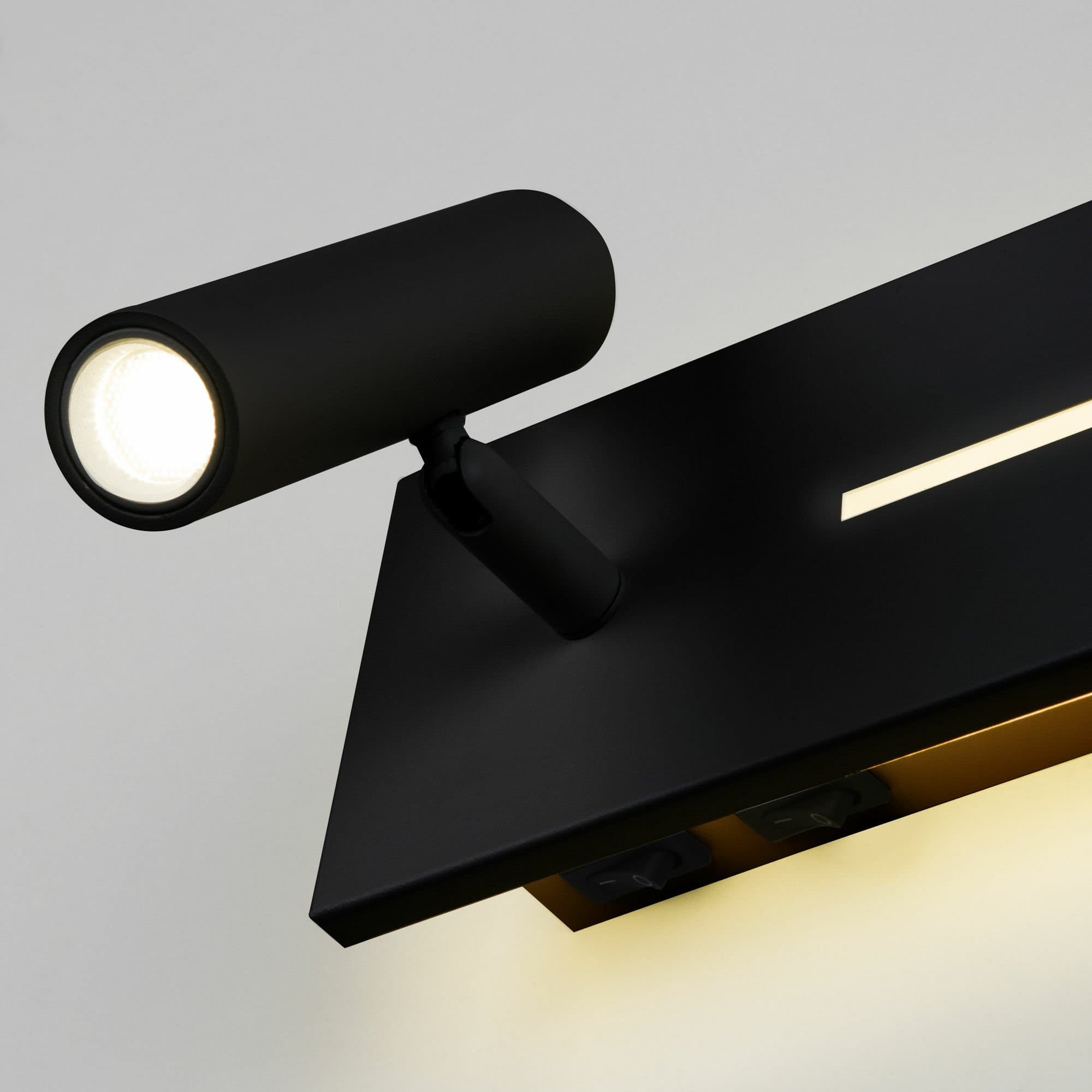 Elektrostandard MRL LED 1117 / Светильник настенный светодиодный Tuo LED черный a058495 — миниатюра 3