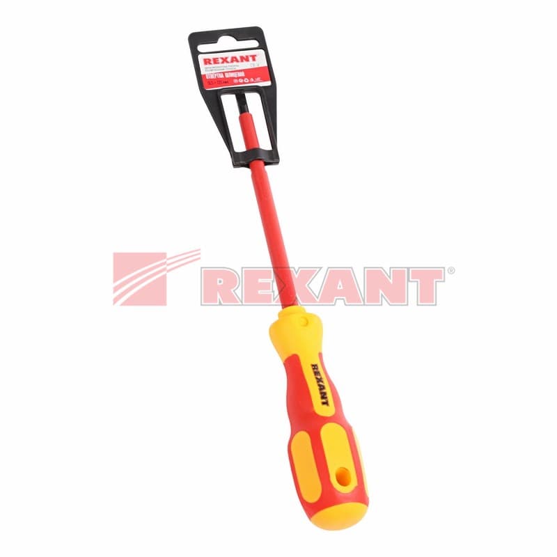 Отвертка шлицевая " Электрика " SL 5 X 125 мм Rexant 12-4713 — миниатюра 2